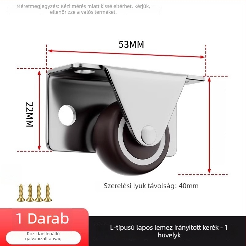 Bútor görgő irányított, csendes gumikerék sínhez; Márka The First Force; Anyag Regular; Stílus Modern és minimalist