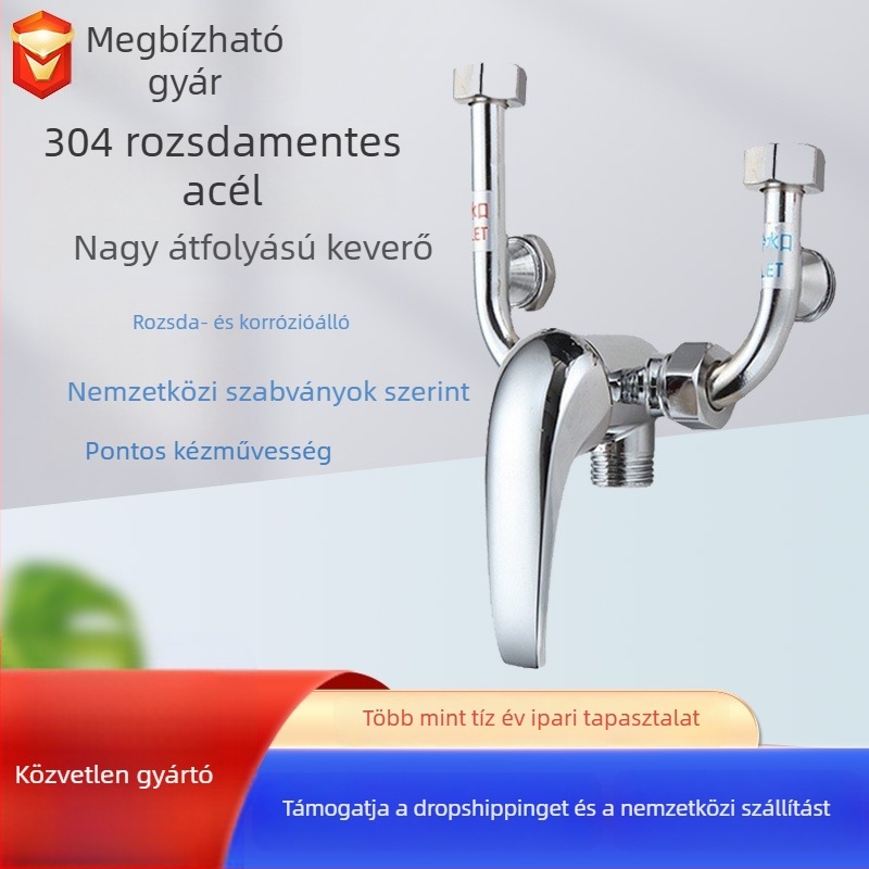 Zuhanykeverő szelep, Modell 7749, kerámiás patronos szelepmag, hőmérséklet-szabályozás 0–80°C, névleges nyomás 16, kimeneti áramlás 10