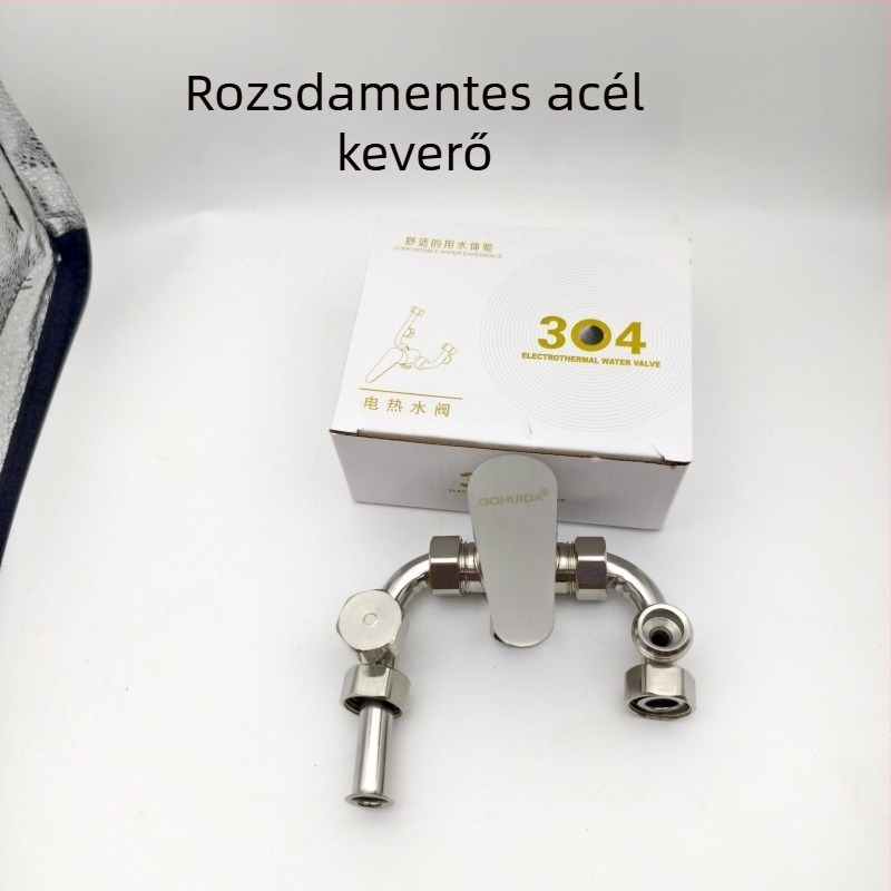 Zuhanykeverő szelep, Modell 7749, kerámiás patronos szelepmag, hőmérséklet-szabályozás 0–80°C, névleges nyomás 16, kimeneti áramlás 10