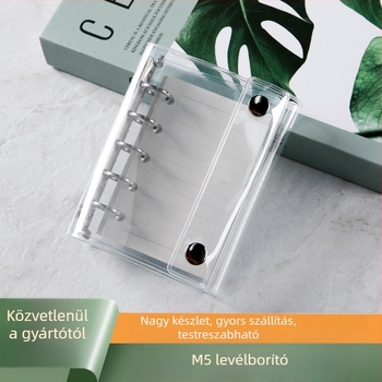 M5 lyukas kötésű korpusz 5 lyukkal, modell 83036, 45 oldal PVC belső lapok, testreszabható, logó nyomtatva