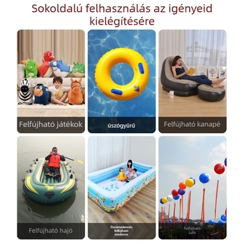Bőrből készült lábpumpa – felfújható tárgyakhoz, például levegőágyakhoz, lufikhoz, úszógyűrűkhöz és kajakokhoz