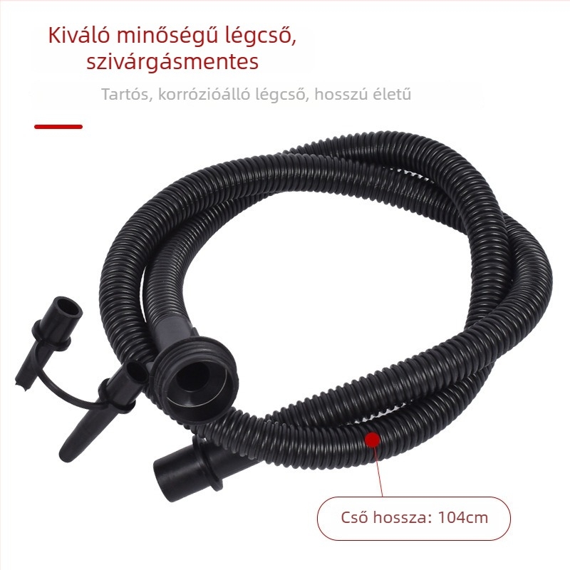 Bőrből készült lábpumpa – felfújható tárgyakhoz, például levegőágyakhoz, lufikhoz, úszógyűrűkhöz és kajakokhoz