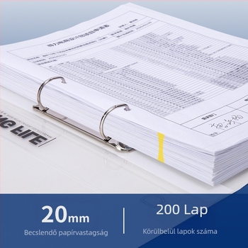Deli 5381 PP 2-lyukas D-Clamp iratrendező