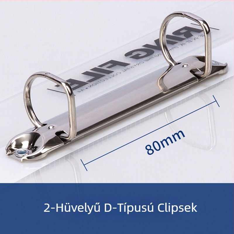 Deli 5381 PP 2-lyukas D-Clamp iratrendező