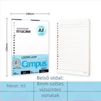 Kokuyo refill notebookhoz, 100 oldal, 26 lyuk, termékkód Ltao 680255259331