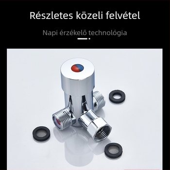 Kétkimenetes zuhanyosztó keverővel – Modell Q002, üzemi nyomás 0.5–5, hideg víz hőmérséklete 1, forró víz hőmérséklete 75, kimeneti áramlás 2