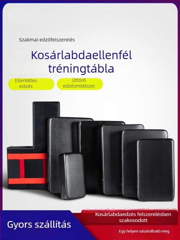 Kosárlabda edzésre tervezett tábla – védő-dummy a dobás kontrolljához — anyagok: PVC, PU bőr, gyöngyház pamut; márka: Neli; logó testreszabás elérhető