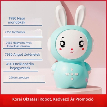 Intelligens korai oktatási robot gyerekeknek – olvasási funkció, zenei lejátszás, műanyag test, memória nélkül