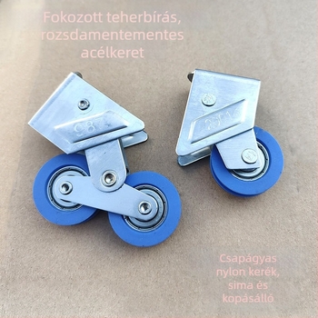 Régi stílusú alumíniumötvözetes ajtó- és ablakgörgő, 987-2001 rozsdamentes acélcsapágyakkal, csúszóajtókhoz és ablakokhoz