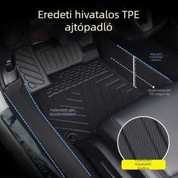 Xpeng P7, G6, G7, G9 és Mona+M03 TPE autópadlójának teljes lefedésű szőnyegek, ötüléses modellhez, testreszabható, logó nélkül