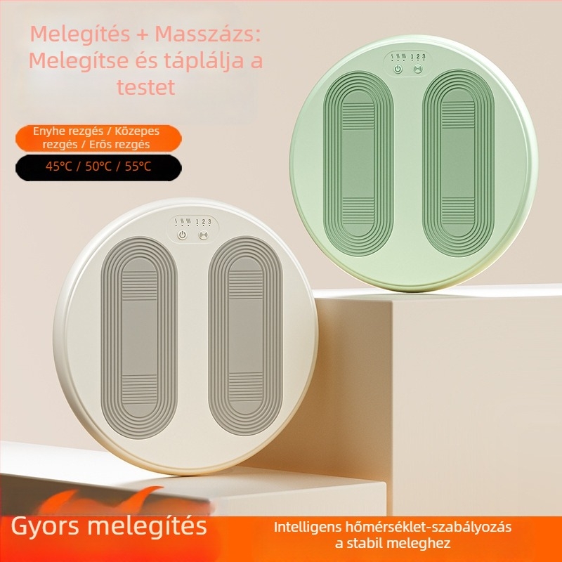 Lábmelegítő masszázsrezgéssel, USB- és hálózati táplálás kettős használatra, 5V 10W, mechanikus működés, modell H02_