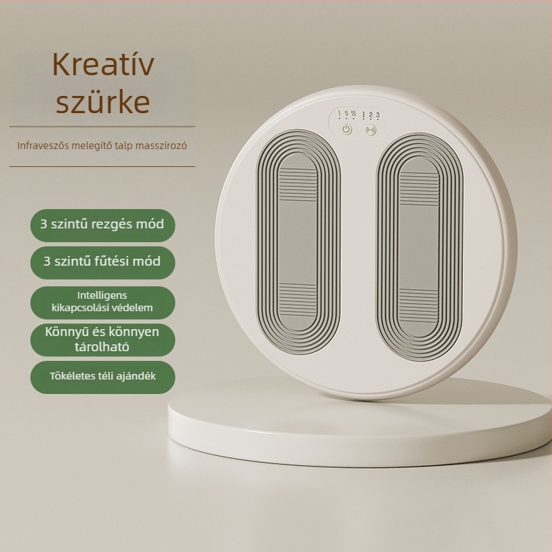 Lábmelegítő masszázsrezgéssel, USB- és hálózati táplálás kettős használatra, 5V 10W, mechanikus működés, modell H02_