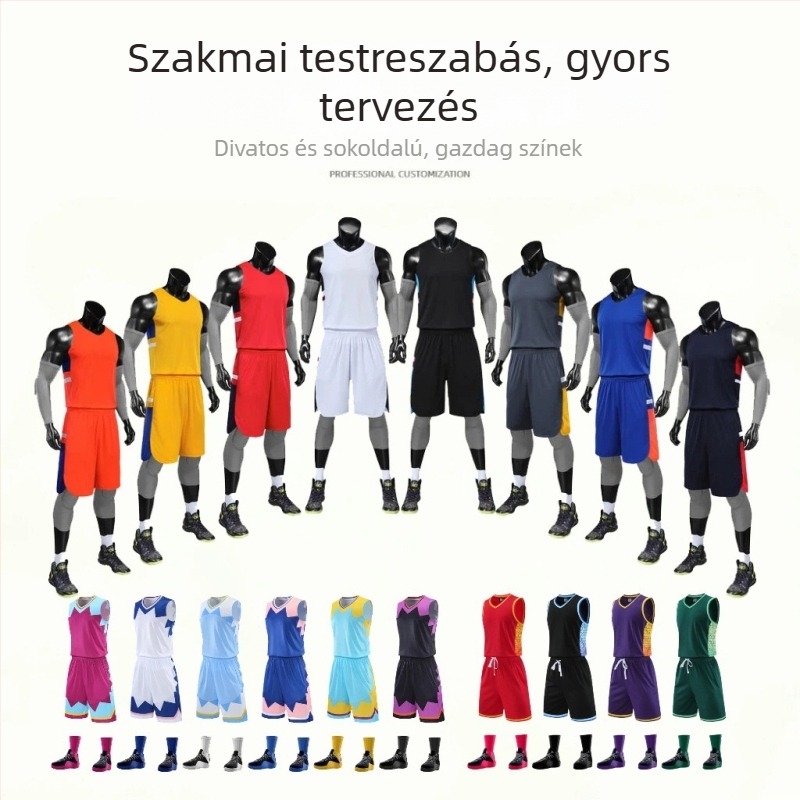 Kosárlabda és futball mez - egyedi feldolgozás, nagy tételben megrendelés, uniszex, poliészter 100%, bélés poliészter 100%, minden szezonhoz, OEM Lidman