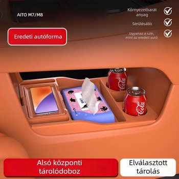 Wenjie M7/M8 központi konzolhoz szilikon tároló tálca – Whale, nem testreszabható