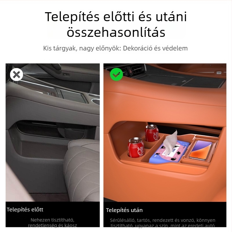 Wenjie M7/M8 központi konzolhoz szilikon tároló tálca – Whale, nem testreszabható
