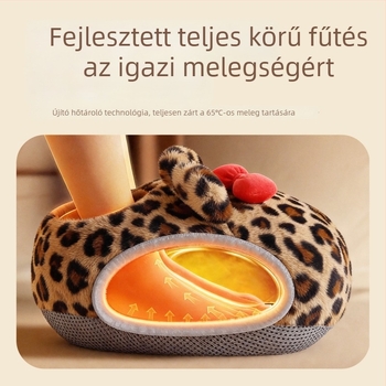 Lábmelegítő velúr forróvíz-táskával, 220V, 400W, hálózati töltés, modell YY-R801