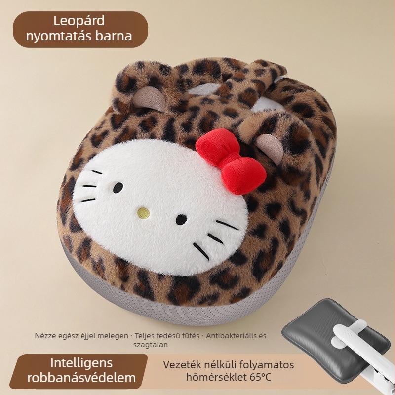 Lábmelegítő velúr forróvíz-táskával, 220V, 400W, hálózati töltés, modell YY-R801