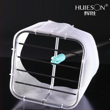 Húzható asztalitenisz labdaki lövő és gyűjtő, hordozható labdagyűjtő kosárral — nylon és alumínium ötvözet, 0,44 kg, alkalmas asztalitenniszre és tollaslabdára