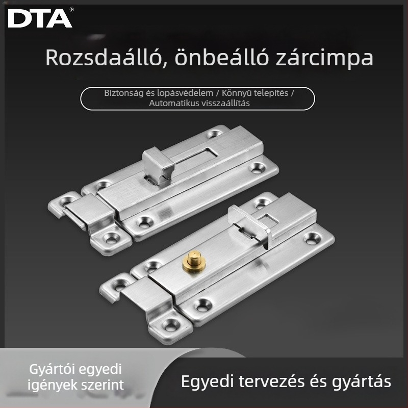 Butterfly bolt latch — 201 rozsdamentes acél, felületi elektroplating, modell Latch, márka DTA Dongtai