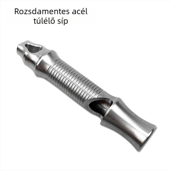 Rozsdamentes acél kültéri síp kemping és túléléshez, háziállat-kiképzés síp, magas frekvenciájú, licencelt magáncímkével, HONGTAO márka