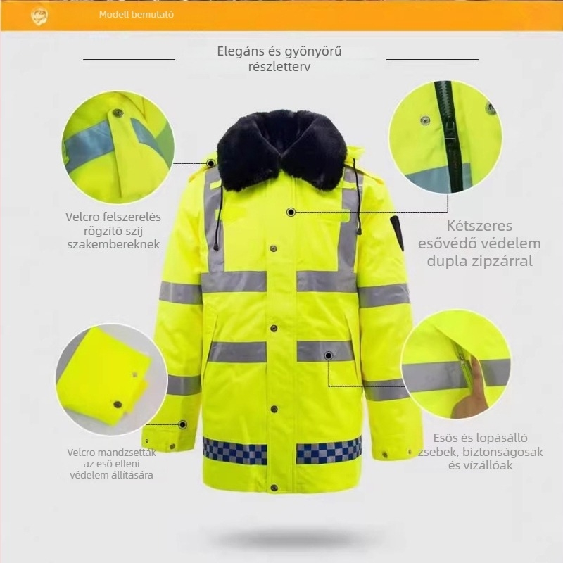 Szolgálati esőköpeny poncsó Oxford anyaggal és PU vízálló réteggel, felnőtteknek