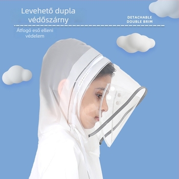Hosszú EVA esőponcsó gyerekeknek, vízálló, iskolásoknak, logóval testreszabható