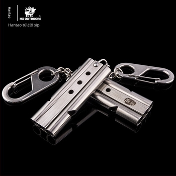 Fém túlélő síp szabadtéri használatra – magas hangú vészjelző eszköz