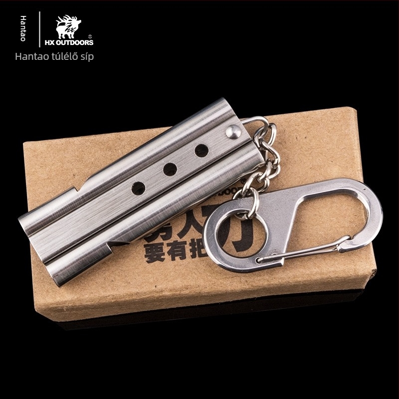 Fém túlélő síp szabadtéri használatra – magas hangú vészjelző eszköz