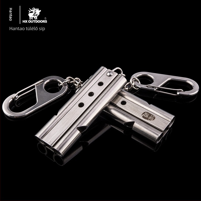 Fém túlélő síp szabadtéri használatra – magas hangú vészjelző eszköz