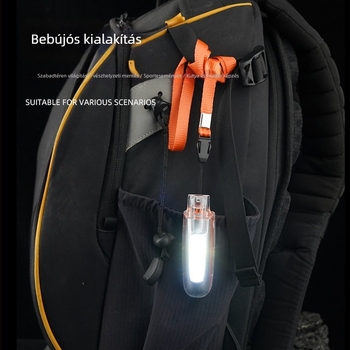 Kulcstartóval ellátott zseblámpa síppal és nyakpánttal – kültéri sportokhoz többfunkciós világítás