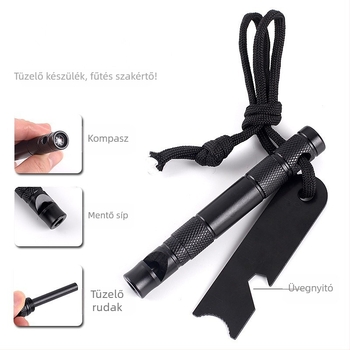 Terepi túlélés: tömör magnézium gyújtópálca - Többfunkciós, qsm márka, 11.7, Túlélő eszközök