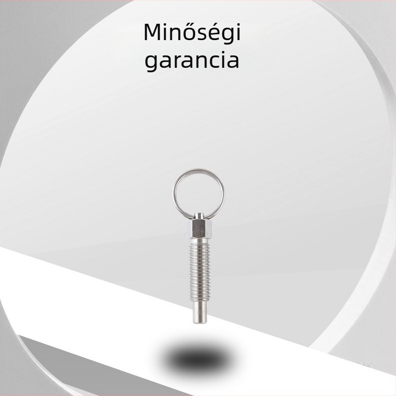 Tubingen Húzótáblás indexelő csap, galvanizált acél ház, rugós működés, önzáró visszaállító gombos pozicionáló oszlop, szegmentált kivitel