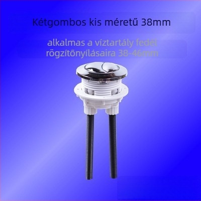 Duál öblítéses WC-tartály gomb, ABS anyag, modern minimalist dizájn