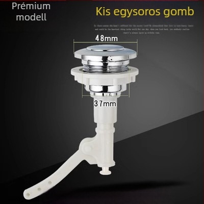 Duál öblítéses WC-tartály gomb, ABS anyag, modern minimalist dizájn