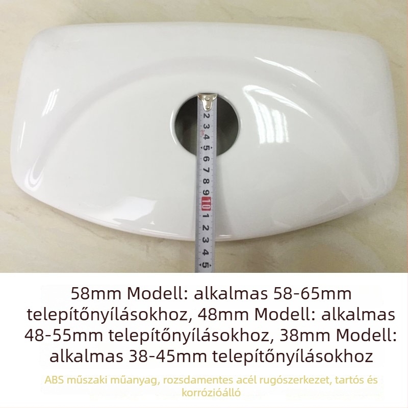 Duál öblítéses WC-tartály gomb, ABS anyag, modern minimalist dizájn