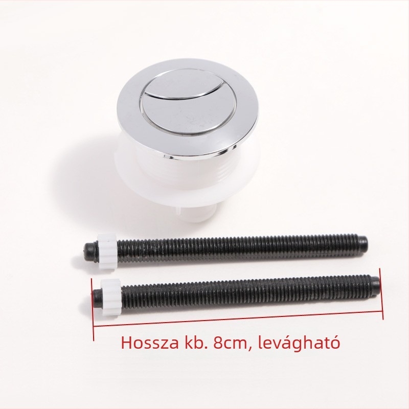 Duál öblítéses WC-tartály gomb, ABS anyag, modern minimalist dizájn