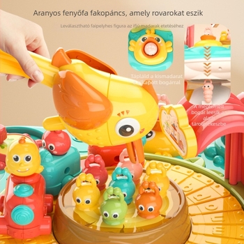 Little Back Bear Oktatív Játékasztal Zenével és Hanggal – Műanyagból, Elemről működik, 0–3 éveseknek