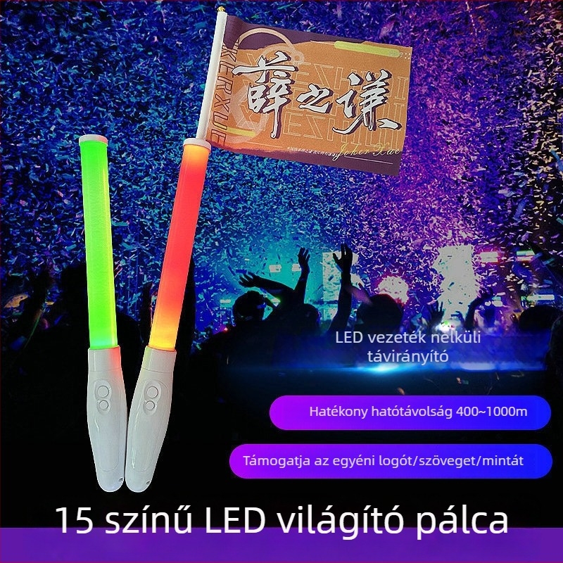 LED síp világító pálca koncertrajongók számára — kézi, távirányítós rekvizit színpadi világításhoz