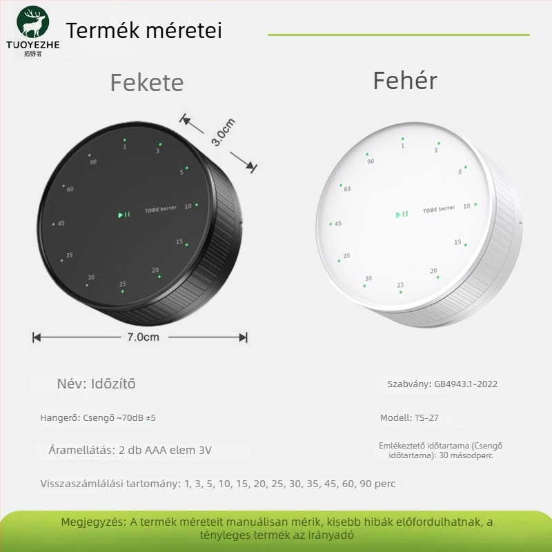 Kreatív mágneses konyhai forgó időmérő gyerekeknek és szabadtéri edzéshez