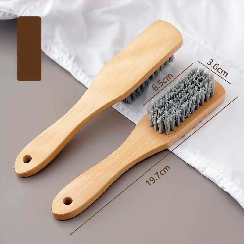 Ming Tong Cipőtisztító kefe tömörfa fogantyúval, gondozás és fertőtlenítés céljára, minimalist stílus