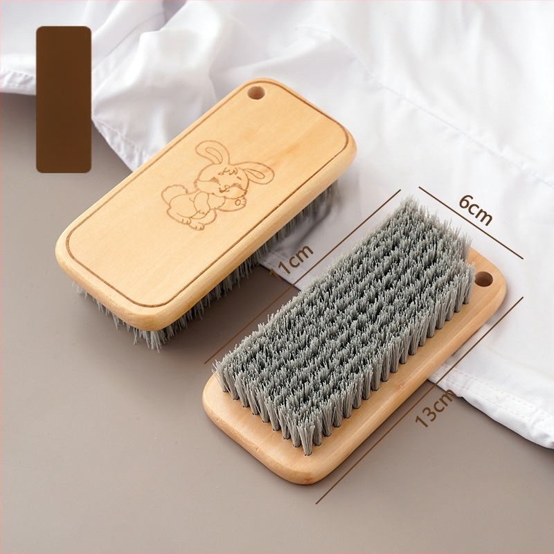 Ming Tong Cipőtisztító kefe tömörfa fogantyúval, gondozás és fertőtlenítés céljára, minimalist stílus