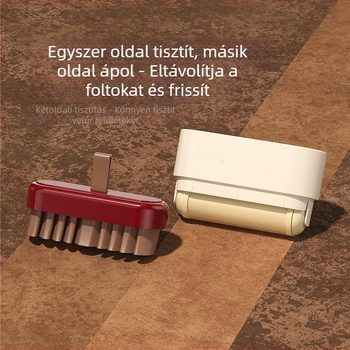 Velúr cipőtisztító ecset radírral – ápolás és tisztítás, kettős funkció