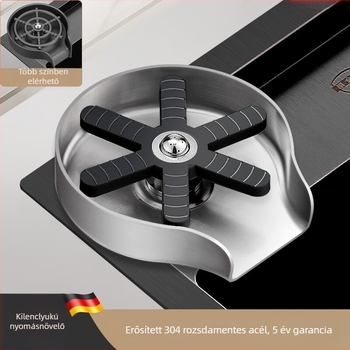 Automata magasnyomású pohármosó mosogatóhoz — rozsdamentes acél, HW-XBQ modell, névleges nyomás 1.6, 0–90°C, 20 mm bemenet-kimenet