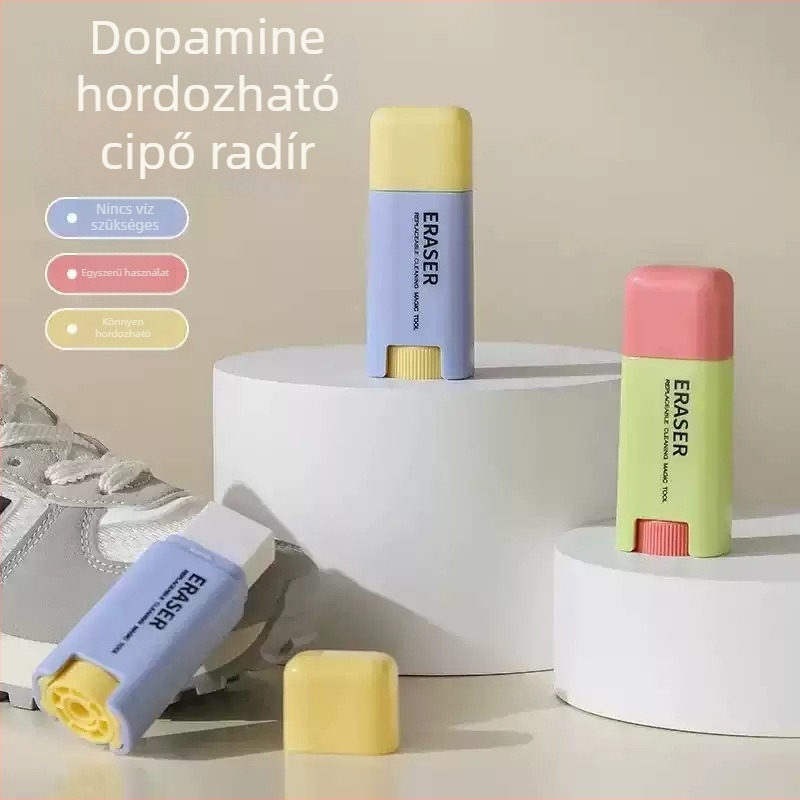 Hordozható cipőtisztító – vízmentes, folteltávolítás, velúr és bőr cipőkhöz