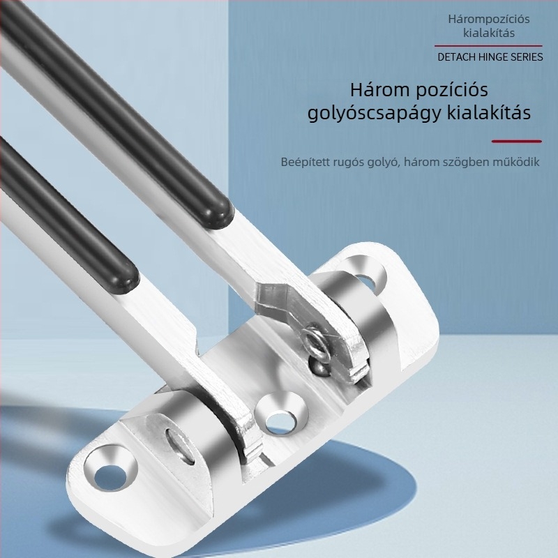 Biztonsági ajtócsat, modell 32, cink ötvözet, drótos felületkezelés, modern stílus