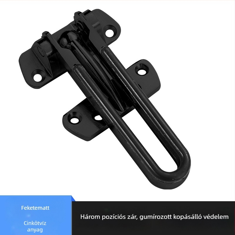 Biztonsági ajtócsat, modell 32, cink ötvözet, drótos felületkezelés, modern stílus