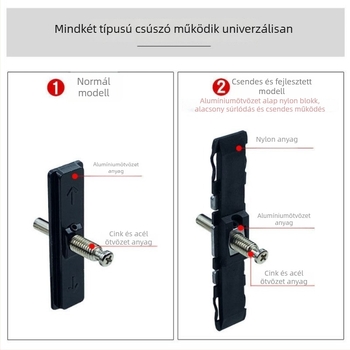 Pillangó zár ajtókhoz; rozsdamentes acél; felületén színezett cink bevonat; standard modell