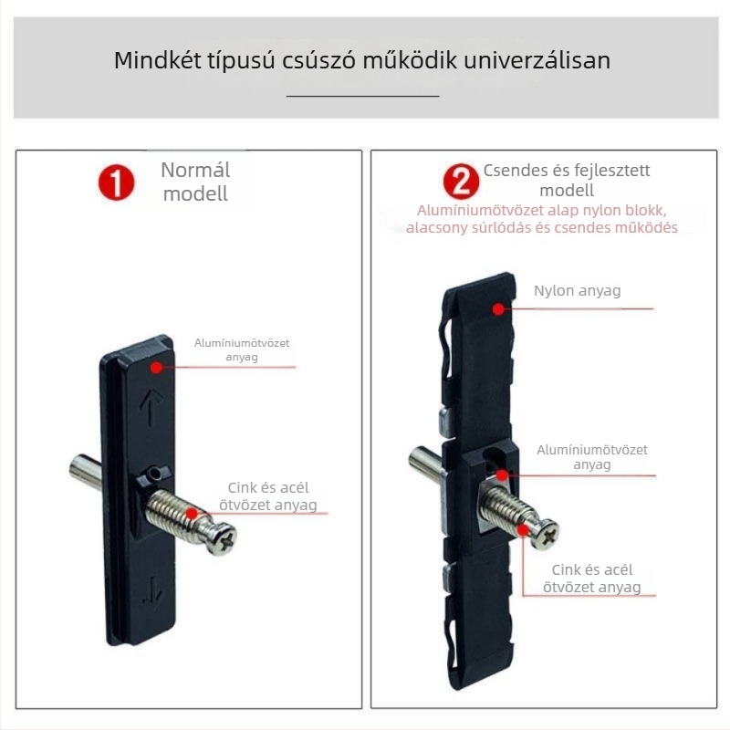 Pillangó zár ajtókhoz; rozsdamentes acél; felületén színezett cink bevonat; standard modell