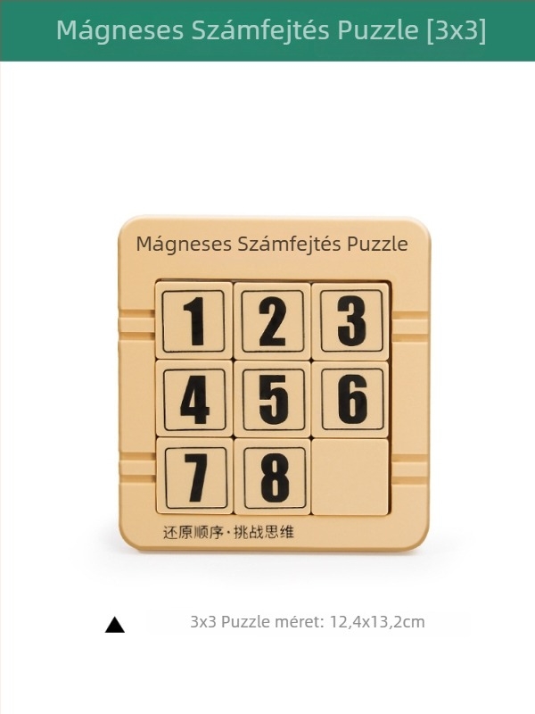 Mágneses Huarong Road toló puzzle – Three Kingdoms téma, műanyag, 7–14 éveseknek (színes doboz)