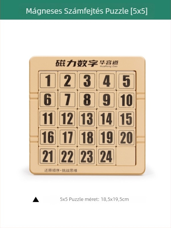 Mágneses Huarong Road toló puzzle – Three Kingdoms téma, műanyag, 7–14 éveseknek (színes doboz)